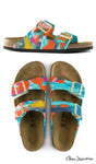 ANTICIPATE A BURST OF SPRING  custom Birkenstock sandals by Claire Desjardins x Michael Grey